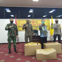 Posko Penangan Covid-19 Pemprov Lampung Terima Bantuan APD Dari GGPC
