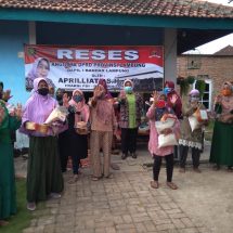 Anggota DPRD Lampung Apriliati Tampung Berbagai Aspirasi Masyarakat Sepang Jaya dan Labuhan Ratu