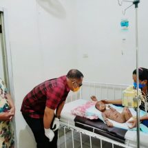 Besuk Balita Penderita Autoimun di Rumah Sakit Advent, Nanang Doakan Kesembuhan Noval