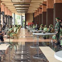 Kasad Terima Laporan Kenaikan Pangkat 70 Perwira Tinggi TNI AD