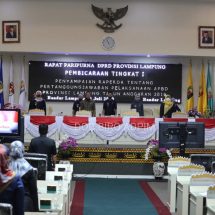 DPRD Lampung Gelar Rapat Paripurna Laporan Pertanggungjawaban APBD Tahun Anggaran 2019
