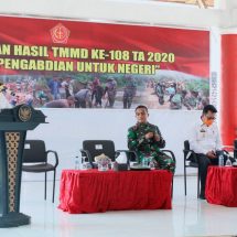 Dandim 0421/LS Serahkan Hasil TMMD ke-108 Kepada Bupati Lampung Selatan