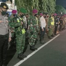 Satgas Terpadu Percepatan Penanganan Covid-19 Kota Bandarlampung Laksanakan Patroli Malam Terapkan Disiplin Kesehatan