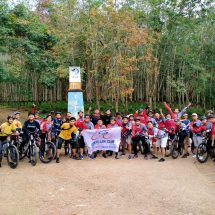 Komunitas Sepeda Gowes Alam PTPN VII Unit Waylima Menikmati Serunya Alam Perkebunan Karet Cipadang