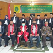 Pengadilan Tingi Tanjung Karang Mengambil Sumpah Advokat PAI Angkatan VII