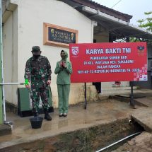HUT RI Ke 75, Karya Bhakti TNI Kodim 0410/KBL Dua Sumur Bor Dibuat Di Waylaga Sukabumi Bandar Lampung