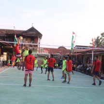 Mariahkan Kegiatan TMMD, Mayor Inf Hariono Buka Turnamen Bola Volley Di Kelurahan Garuntang