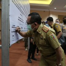 Ciptakan Pilkada Damai, Polres Lampung Selatan Gelar Deklarasi Dan Penandatanganan Pakta Integritas