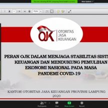 OJK Provinsi Lampung Bersama Industri Jasa Keuangan Melakukan Kick Off Bulan Inklusi Keuangan 2020