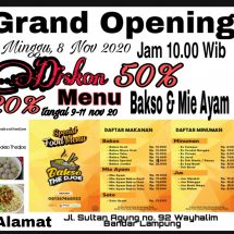 Grand Opening Bakso The Djoe