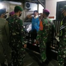 Cegah Penyebaran Covid-19, Kodim 0410/KBL dan Satgas Terpadu Patroli Malam Terapkan Protokol Kesehatan Secara Door To Door