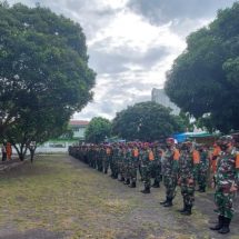 Kodim 0410/KBL Bersama Tim Satgas Penanganan Covid-19 Lakukan Patroli Terapkan Protokol Kesehatan