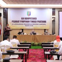 Uji Kompetensi Pimpinan Tinggi Pratama Provinsi Lampung, Gubernur Arinal Berharap ASN Pahami Program Kerja