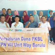 PTPN VII Pinjami Pelaku Usaha Kecil Sebesar Rp3,5 Miliar di Tahun 2020