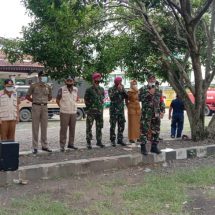 Pasi Ops Kodim 0410/KBL Kapten Inf Djafar Pimpin Apel Pengecekan Personil Satya Covid-19
