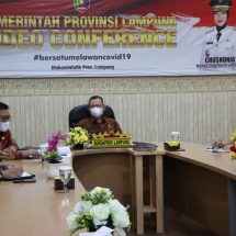Bahas Penanganan dan Anggaran Covid-19, Sekdaprov Lampung Hadiri Rapat Koordinasi Forsesdasi