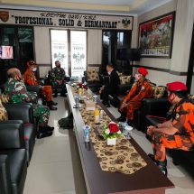 Dandim 0410/KBL Kolonel Inf Romas Herlandes Terima Kunjungan Organisasi Pemuda Pancasila