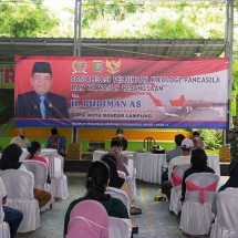 Anggota DPRD Lampung Budiman AS Gelar Reses Terkait Sosialisai Ideologi Pancasila dan Wawasan Kebangsaan