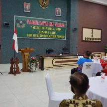 Danrem 043/Gatam Brigjen TNI Toto Jumariono Terima Audensi dan Silaturahmi Ormas Asem Pade