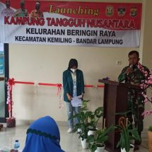 Danramil 410-02/TBS Mayor Inf Suprapto Hadiri Lounching KTN Tingkat Kelurahan di Beringin Jaya
