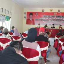 Danramil 410-04/TKT Mayor Inf Sutoto Jadi Narasumber Sosialisasikan Ideologi Pancasila,Wawasan Kebangsaan