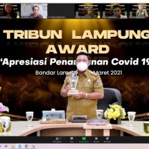 Gubernur Arinal Djunaidi Raih Indonesia’s Best Pandemic Handling