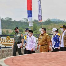 Wapres K.H. Ma’ruf Amin, Gubernur Arinal Keliling Tinjau Bendungan Way Sekampung