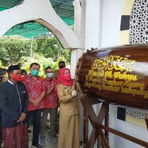 Danramil 410/KBL Hadiri Penyerahan Bantuan Dari PSMTI Lampung Di Masjid Al Wahyu Sumber Agung