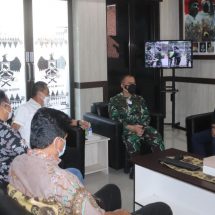 Dandim 0410/KBL Kolonel Inf Romas Herlandes Terima Kunjungan Silaturahami UPT PLN Tanjungkarang