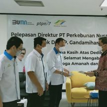 Hampir Setahun Tugas, Direktur PTPN VII Promosi Jabatan ke PTPN Holding