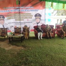 Dihadiri Bupati Mesuji Sapli, Pasar Murah Bersubsidi Pemprov Lampung Digelar Di Lapangan Harapan Jaya