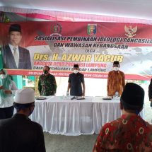 Anggota DPRD Lampung Azwar Yacup Menggelar Sosialisasi Ideologi Pansila dan Wawasan Kebangsaan Di Kota Baru