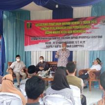 Anggota DPRD Lampung Syarif Hidayat Gelar Sosperda Nomor 3 Tahun 2016 Tentang Perlindungan Anak