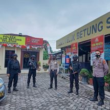 Gegana Satbrimob Polda Lampung Pantau Situasi Kamtibmas, Laksanakan Patroli Kemitraan