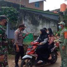 Cegah Penyebaran, Kepada Warga Binaan Babinsa Koramil 410-05/TKP dan Satgas Himbau Penerapkan Prokes