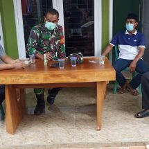Babinsa Koramil 410-04/TKT Serka Agus Raharjo Laksanakan Komsos Dengan Warga Binaan Di Waykandis