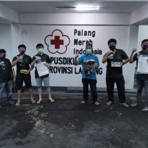 Peduli Covid-19, Kaum Muda Mileneal Berikan Bantuan Alkes Untuk PMI Provinsi Lampung