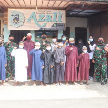 Dandim 0410/KBL Kolonel Inf Romas Herlandes Kunjungi Rumah Yatim Penghafal Al Qur’an Azali Di Langkapura