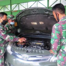 Kemarin, Tim Asnik Denpal II/3 Bandar Lampung Cek Ranmor Dinas Korem 043/Gatam