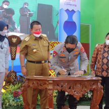 Kapolda Lampung Hadiri Launching E-Samdes dan Desa Mart Di Lampung Tengah