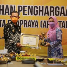Pemprov Lampung Raih Penghargaan Anugerah Parahita Ekapraya Dari Kementerian PP dan Perlindungan Anak