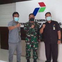 Bangun Komunikasi, Danramil 410-01/Panjang Lakukan Komsos Dengan PT. Pertamina TBBM Panjang