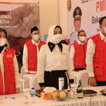 Pakai Pantun Wisata Kopi, PMI Lampung Berikan Laporan Akhir 48 Ribu Vaksinasi Ke Jusuf Kalla