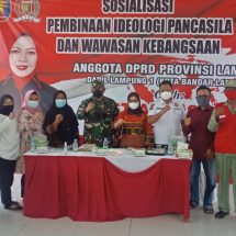Danramil 410-01/Panjang Mayor Kav Perri Pujarama Hadiri Sosialisasi Pembinaan Ideologi Pancasila
