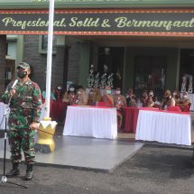Dandim 0410/KBL Kolonel Inf Romas Herlandes Pimpin Apel Peserta Tri Lomba Juang Tingkat SLTP