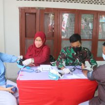 Vaksinasi Kodim 0410/KBL Menyasar Pemukiman Warga Wilayah Sukaraja Teluk Betung Selatan