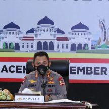 Akselerasi Vaksinasi Di Aceh, Kapolri Minta TNI-Polri Sinergi dengan Tokoh Agama dan Adat