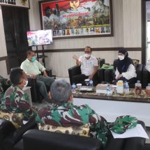 Kasdim 0410/KBL Letkol Inf Imam Safei Sambut Kunjungan Tim BPKP Perwakilan Provinsi Lampung