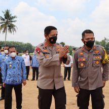 Kapolda Lampung Tinjau Lokasi Muktamar Ke-34 NU Di Pondok Darussa’adah Mojo Agung Seputih Jaya Lamteng