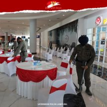 Gegana Lampung Terjunkan Unit Jibom Amankan Kunker Menteri KBPMK dan Menhub RI di Pelabuhan Bakauheni